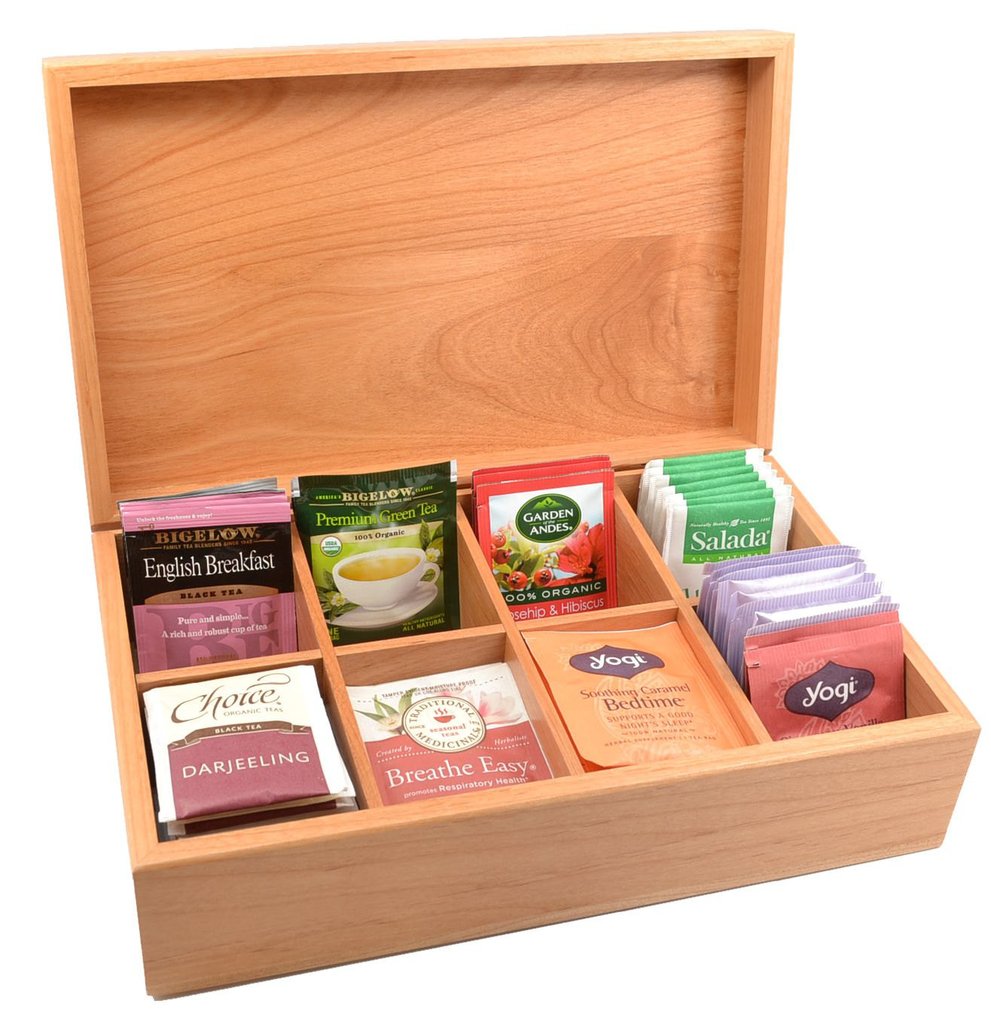 Wood Tea Box Heirloom Quality