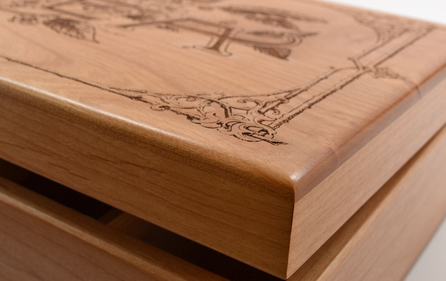 Wood Tea Box - Our Classic Vintage Design-Heirloom Quality-Store and Serve Your Favorite Teas in Style! - Great Kitchen or Housewarming Gift