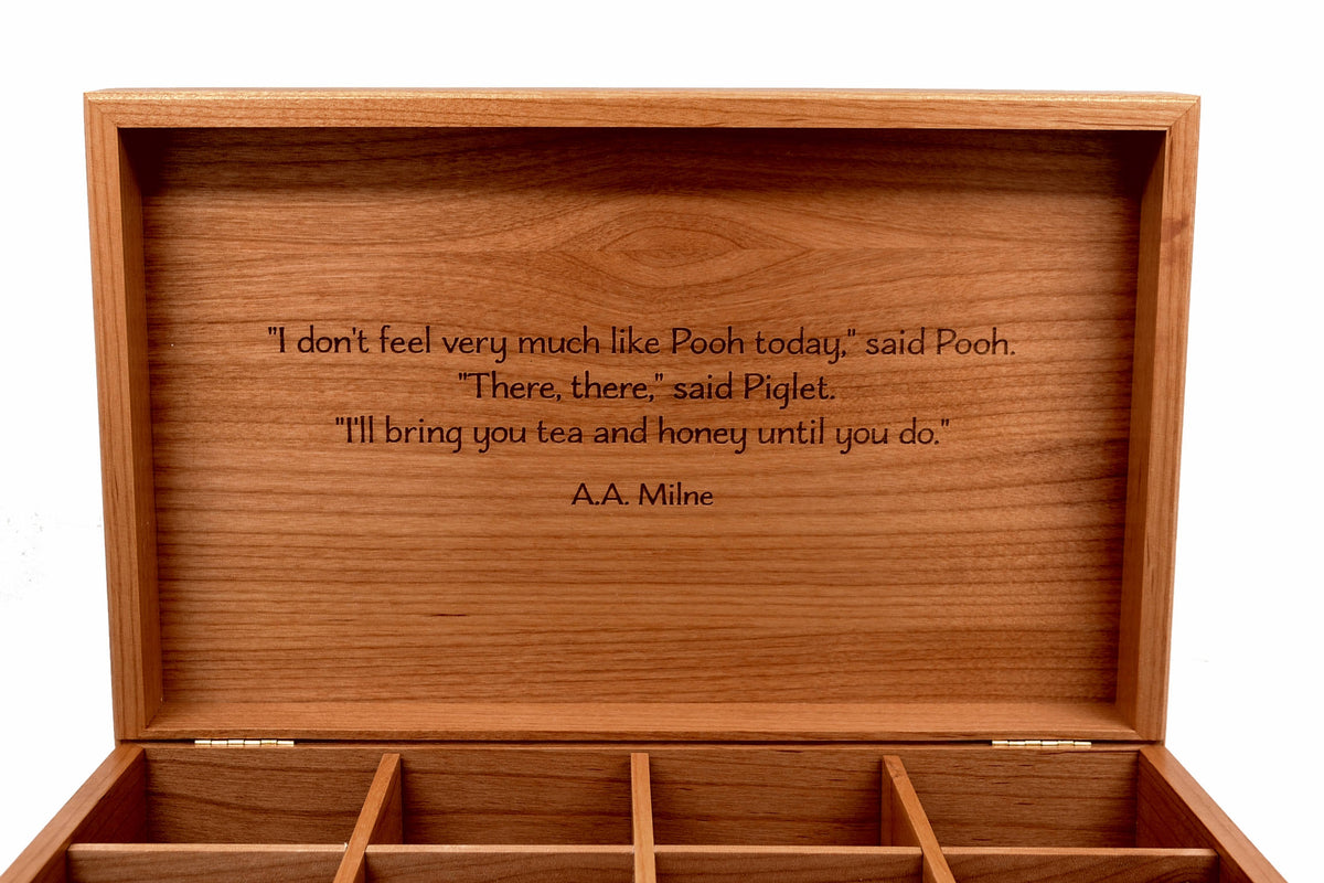 Wood Tea Box - Our Classic Vintage Design-Heirloom Quality-Store and S ...