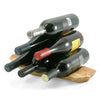 Root Wood Wine Rack | Beautifully Worked, Rich Color and Detail - Holds Up to 6 Bottles Conveniently on Countertop!